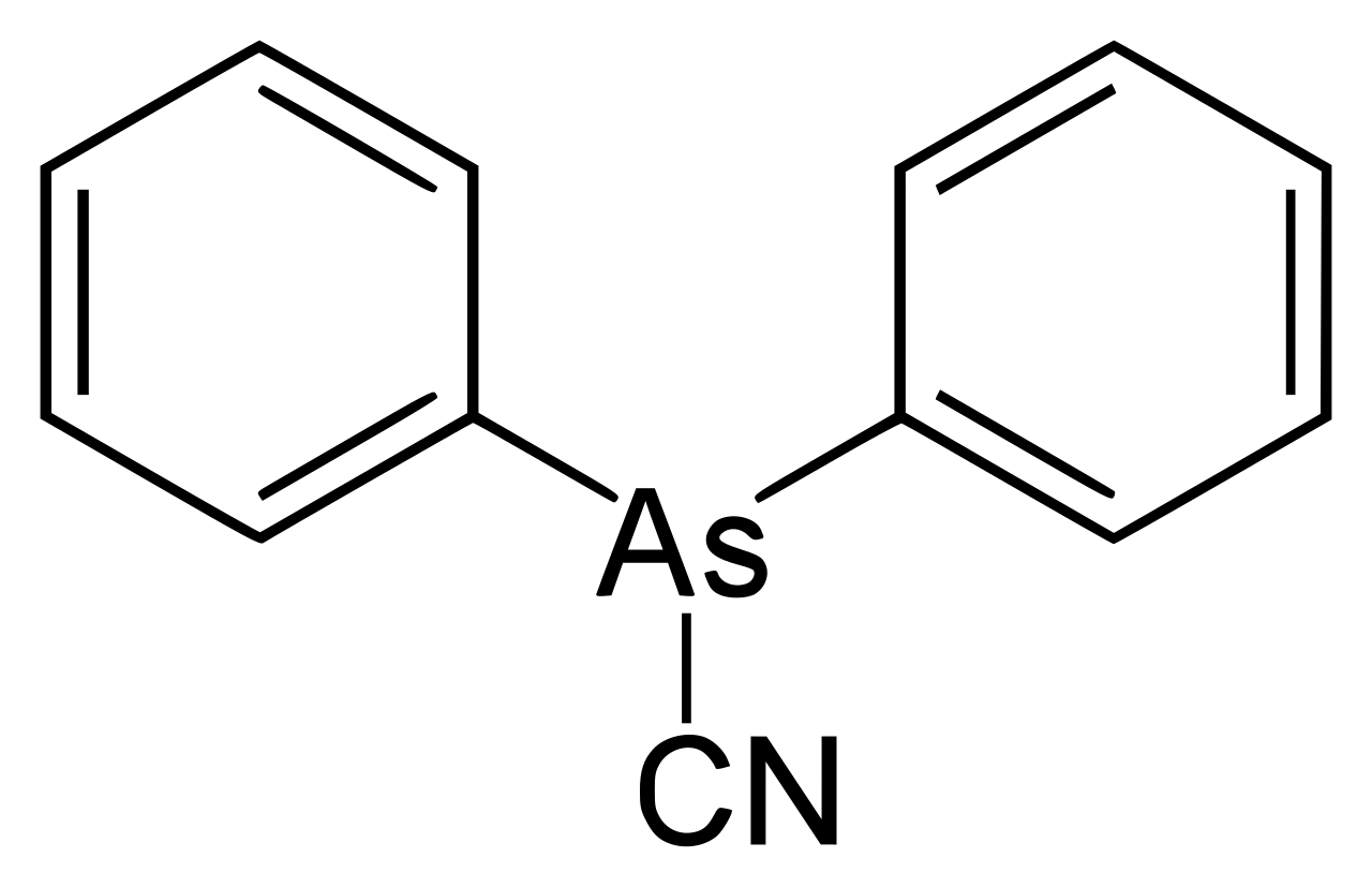 Diphenylcyanoarsine